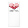 Pink Corest Heart Personalized Rack Card