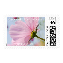 Pink Cosmos • Bride & Groom Stamp