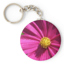 Pink Cosmos Keychain