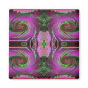 pink cosmos swirl magnets