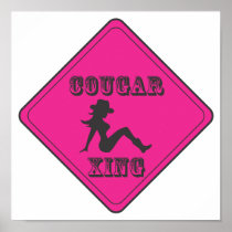 Pink Cougar Crossing Cowgirl Canvas Print
