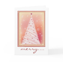 Pink Country Christmas tree card