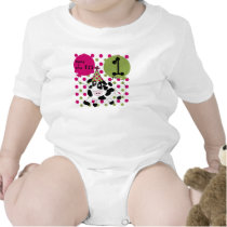 Pink Cow 1st Birthday T-shirt
