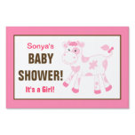 Pink Cow Custom Baby Shower Yard Sign