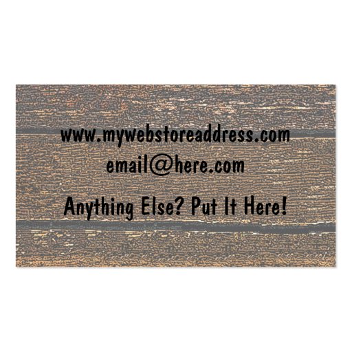 Pink Cowboy Boots-Western Theme Business Cards (back side)