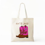 Pink Cowgirl Name Template Bag bag