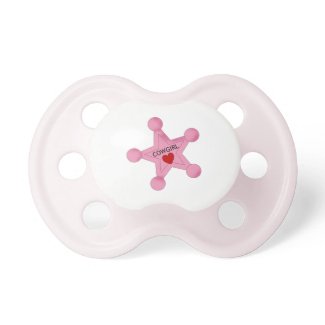 Pink Cowgirl Star Pacifier
