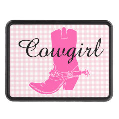 Pink Cowgirl Trailer Hitch cover