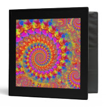Pink Crazy Fractal Binder