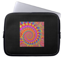 Pink Crazy Fractal Computer Sleeve