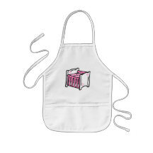 pink crib aprons