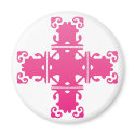 pink cross Magnet by webunicorn pink cross Magnet