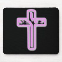 Pink Cross mousepads by jesus1ste Pink Cross mousepads