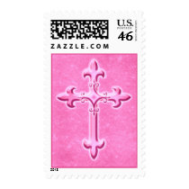 Pink Cross Postage