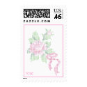 pink cross stitch rose stamp