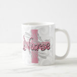 Pink Cross/Swirl Nurse Coffee Mugs