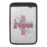 Pink Cross/Swirl Nurse Sleeves For MacBook Air