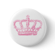 Pink Crown buttons by marry_me Pink Crown buttons