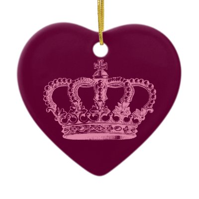 Pink Crown Ornament