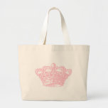 Pink Crown Tote Bag