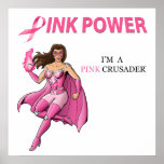 Pink Crusader Breast Cancer Awareness Poster 2