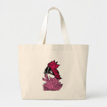Pink crystal fairy tote bag