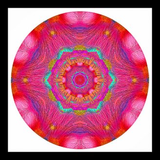Pink Crystal Mandala Posters