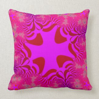 Pink Crystal Star Pillow