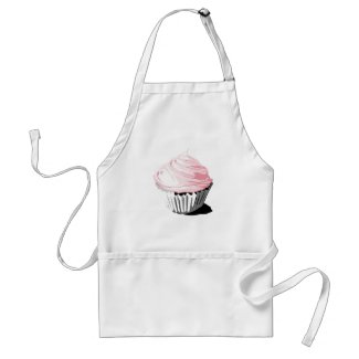 Pink cupcake apron