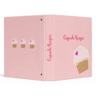 Pink Cupcake Avery Binder binder