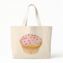 Pink Cupcake Canvas Bag