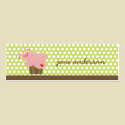 Pink Cupcake & Butterfly Thank You Custom Gift Tag business cards by fat_fa_tin Pink Cupcake & Butterfly Thank You Custom Gift Tag business cards