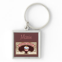 Pink Cupcake Couture Sign Logo Banner Keychain