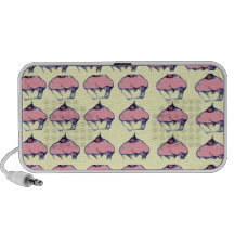 Pink Cupcake Doodle Speaker