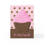 Pink Cupcake Greeting Card