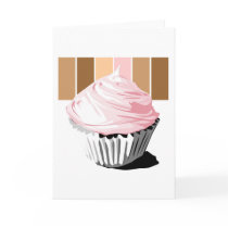 Pink cupcake Invitations cards