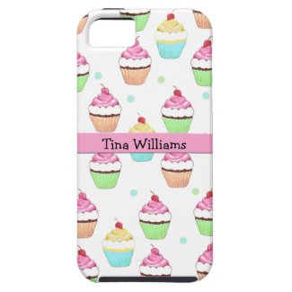 Pink Cupcake iPhone 5 Case