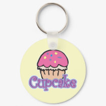 Pink Cupcake keychains by cupcakewear Pink Cupcake keychains