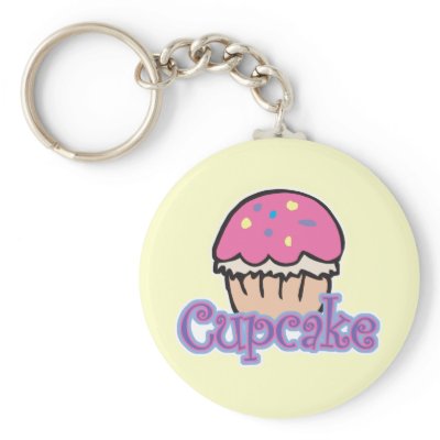 Pink Cupcake keychains