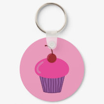 Pink Cupcake keychains by toxiferous Pink Cupcake keychains