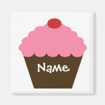 Pink Cupcake Love Fridge Magnets