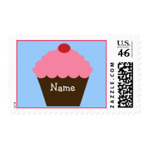 Pink Cupcake Love Stamp