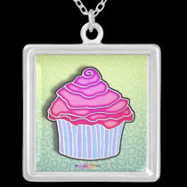 Pink Cupcake Necklace necklaces