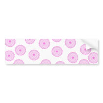 Pink Cupcake Pattern. Bumper Sticker