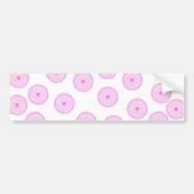 Pink Cupcake Pattern. Bumper Sticker