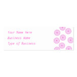 Pink Cupcake Pattern. Business Card Template