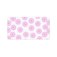 Pink Cupcake Pattern. Custom Address Label