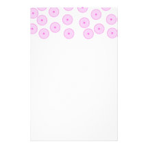 Pink Cupcake Pattern. Custom Stationery