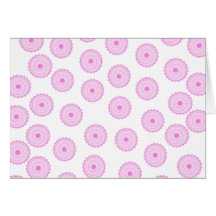 Pink Cupcake Pattern. Greeting Card