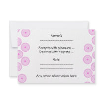 Pink Cupcake Pattern. Personalized Announcements